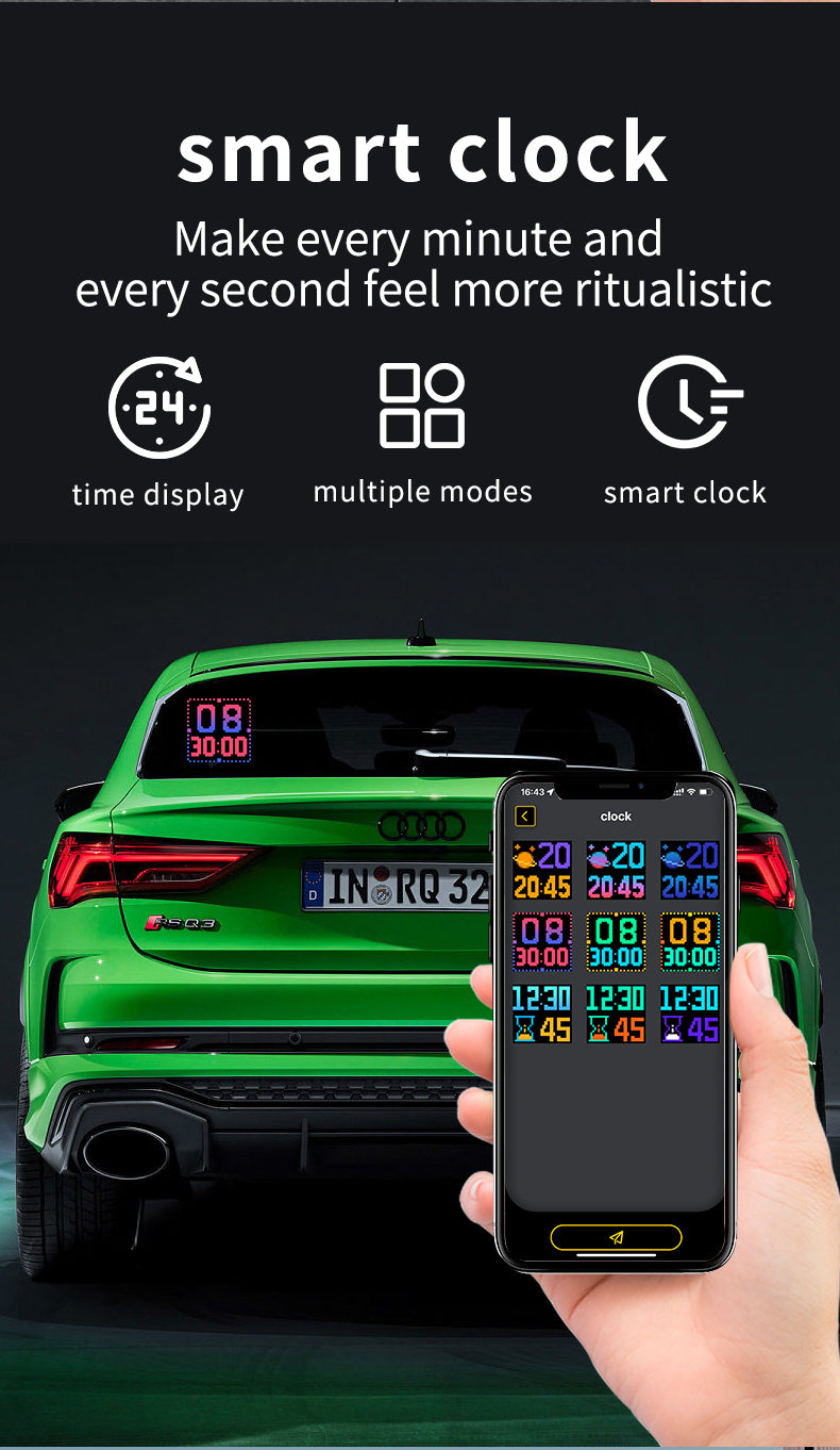 Car Rear Window LED Display