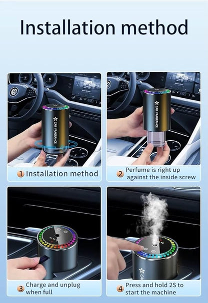 Car fragrance with light