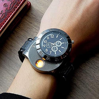 Men's Military USB Lighter Watch