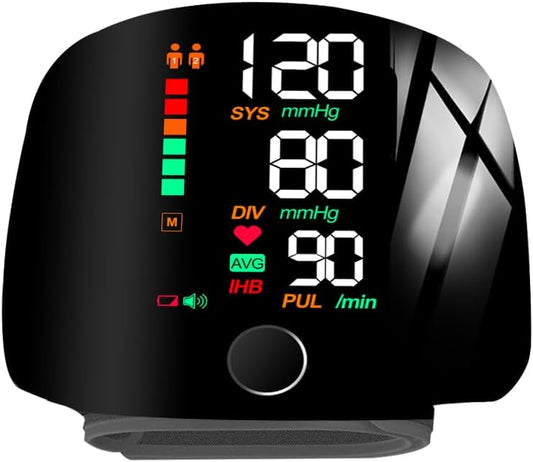 Digital Wrist Blood Pressure Monitor – Full Screen Display