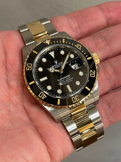 Rolex Submariner Date 40mm Green Dial Two-Tone Gold & Stainless Steel Watch