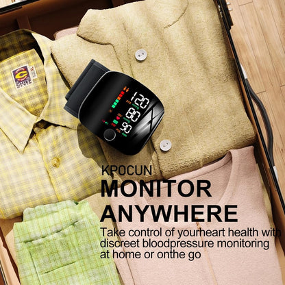 Digital Wrist Blood Pressure Monitor – Full Screen Display