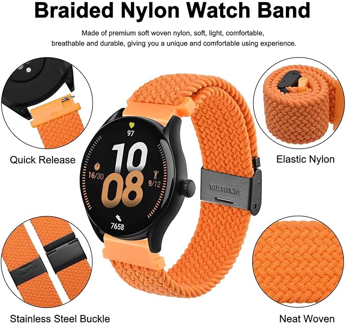 Luxury Branded Round Smart watch with Loop Strap
