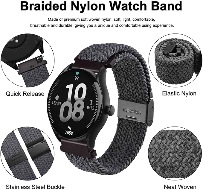 Luxury Branded Round Smart watch with Loop Strap