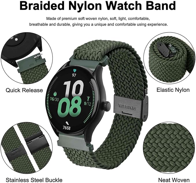 Luxury Branded Round Smart watch with Loop Strap