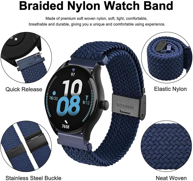 Luxury Branded Round Smart watch with Loop Strap